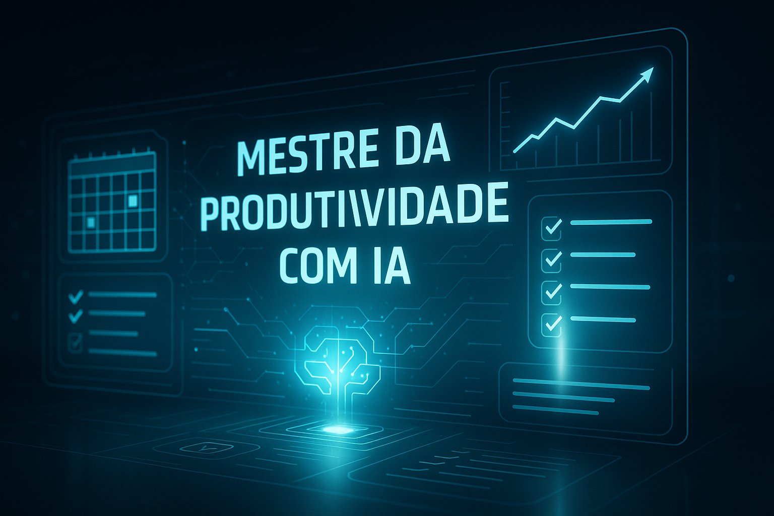 Capa do E-book MESTRE DA PRODUTIVIDADE COM A IA