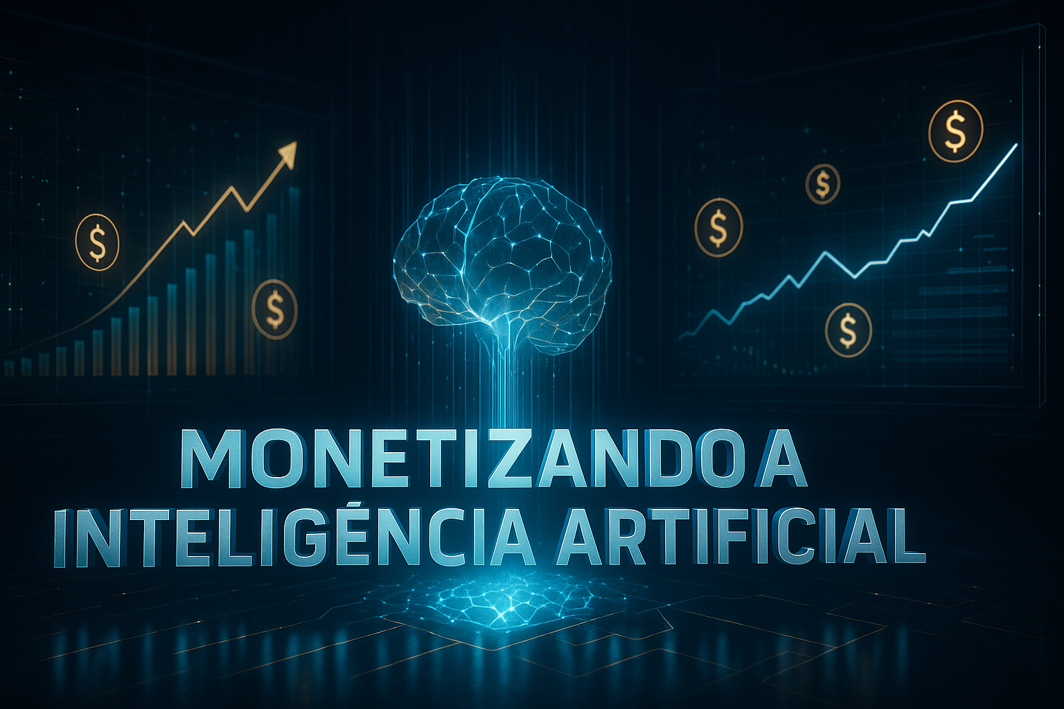 Capa do E-book MONETIZANDO A INTELIGÊNCIA ARTIFICIAL