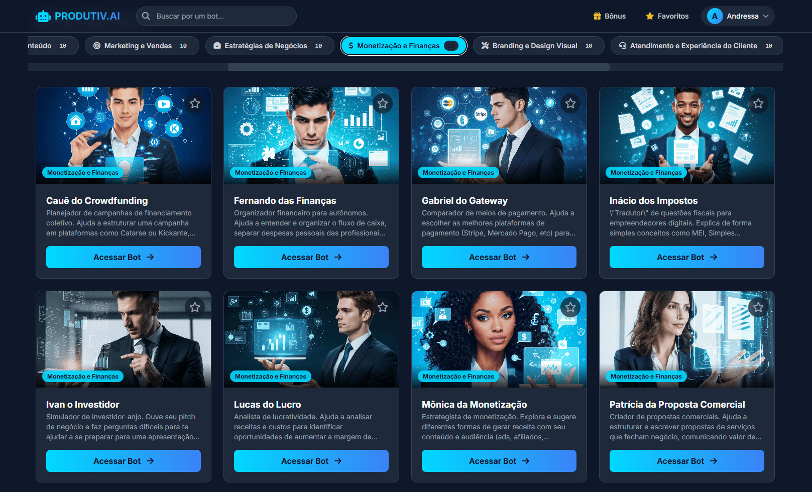 Categoria MONETIZAÇÃO E FINANÇAS